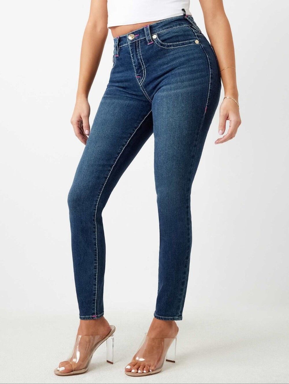 True Religion Halle Indigo High-Rise Skinny Jeans